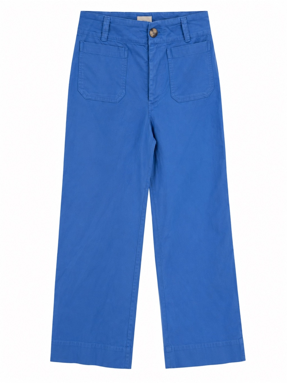 Anthropologie Maeve Colette Wide Leg Women's Jeans Crop Cornflower Blue Size 28 - Picture 2 of 8